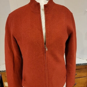 ALPACA 111‎ ZIP UP JACKET WITH POCKETS (sz small)